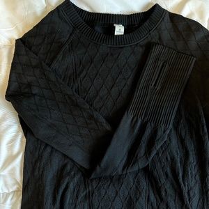 Lululemon Active Long Sleeve Thermal Shirt in Black